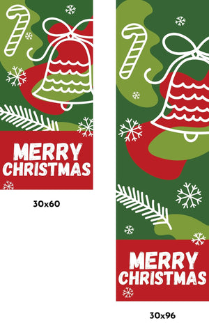 Abstract Christmas Single Vinyl Banner