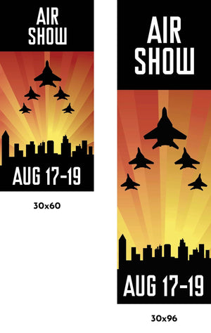 Air Show Single Vinyl Banner