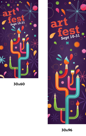 Art Fest Single Vinyl Banner