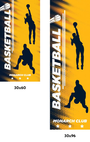 Basketball Single Vinyl Banner