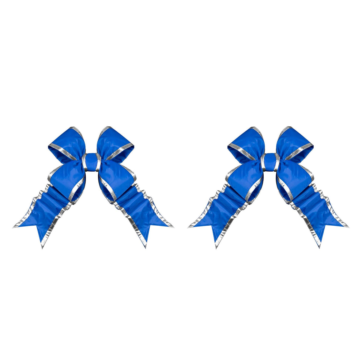 Blue Structural Bow with Silver Trim 18" and 24"