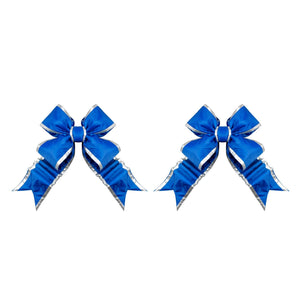 Blue Structural Bow with Silver Trim 36