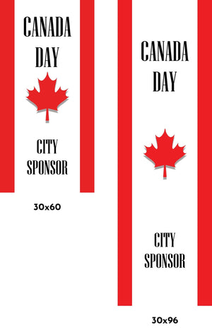 Canada Day Single Vinyl Banner