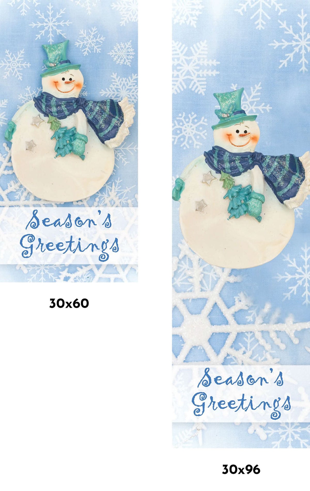 Chilly Snowman Single Vinyl Banner