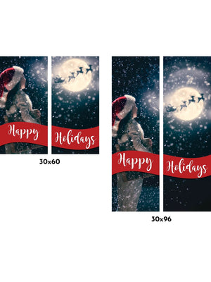 Christmas Wishes Double Vinyl Banner Set