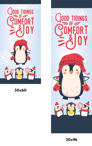 Comfort and Joy Single Vinyl Banner