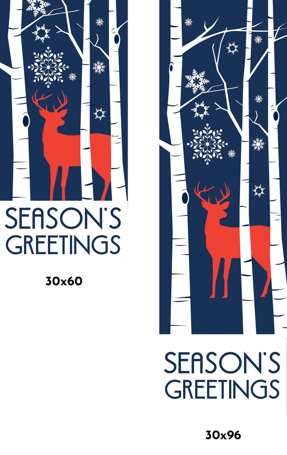 Deer Season Single Vinyl Banner