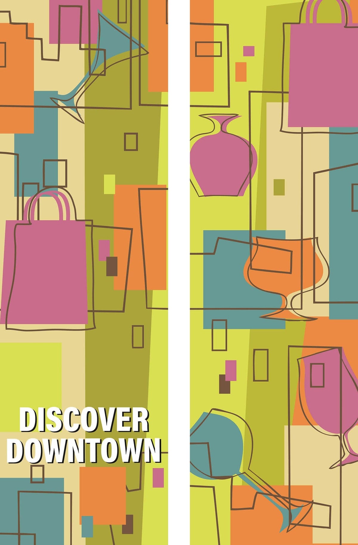 Discover Downtown Double Vinyl Banner Set