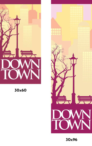 Downtown Single Vinyl Banner