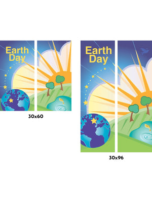 Earth Day Vinyl Double Vinyl Banner Set