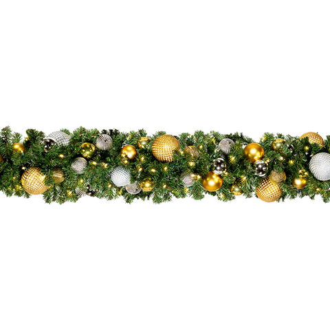 Dekra-Lite 10' Elegant Pre-Decorated Garland