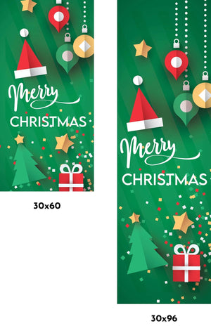 Evergreen Christmas Single Vinyl Banner