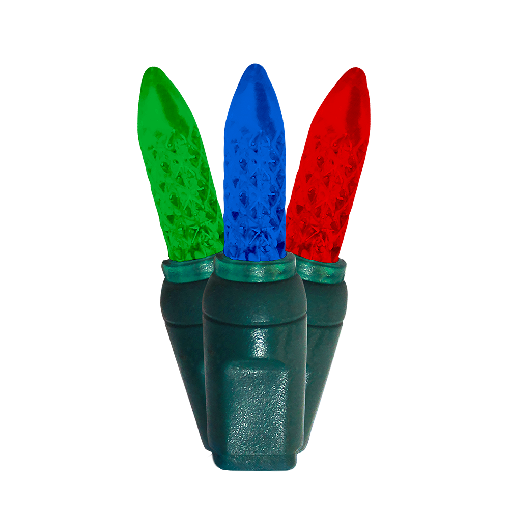 Dekra-Lite Green, Blue, Red Faceted M6 LED Mini Lights