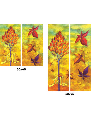 Fall Foliage Double Vinyl Banner Set