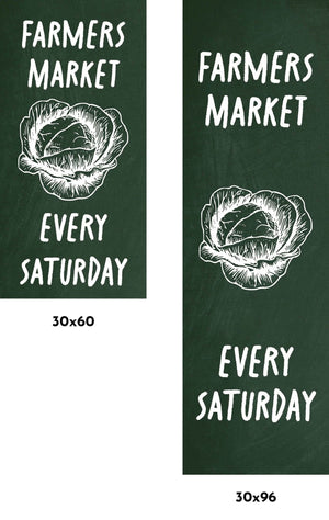 Farmers Market - Cabbage Single Vinyl Banner