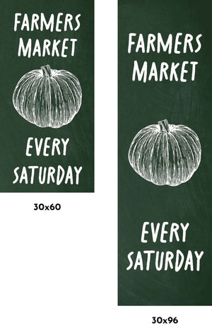 Farmers Market - Pumpkin Single Vinyl Banner