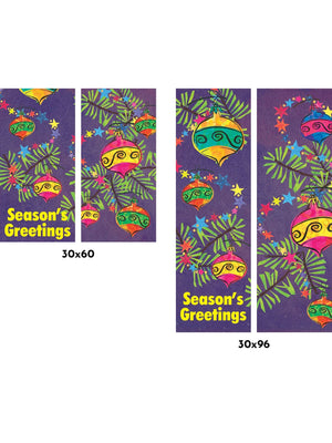 Festive Ornament Double Vinyl Banner Set