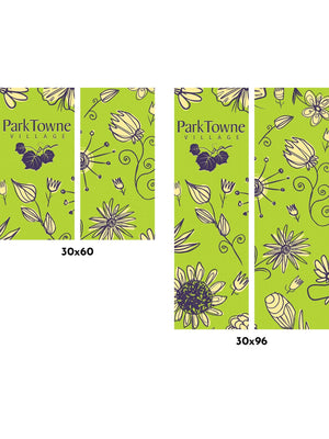 Flower Doodles Double Vinyl Banner Set