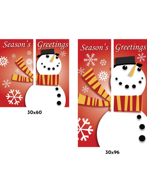 Frosty Double Vinyl Banner Set