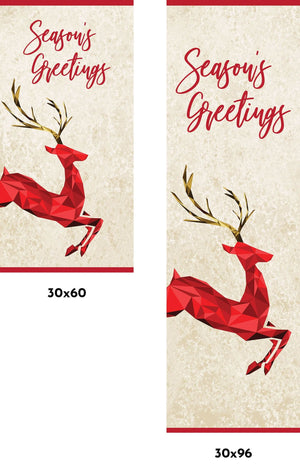 Geometric Deer Single Vinyl Banner