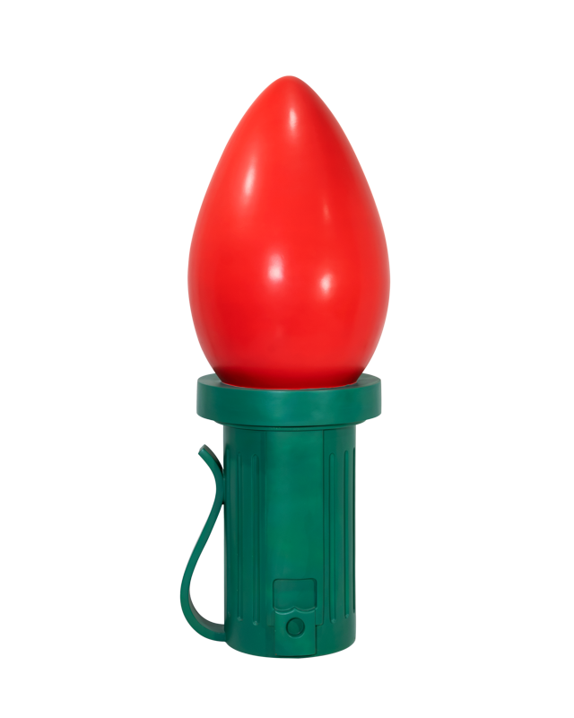 Dekra-Lite Giant Red Fiberglass Ornament 1