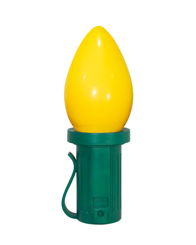 Dekra-Lite Yellow Giant Fiberglass Light Bulb