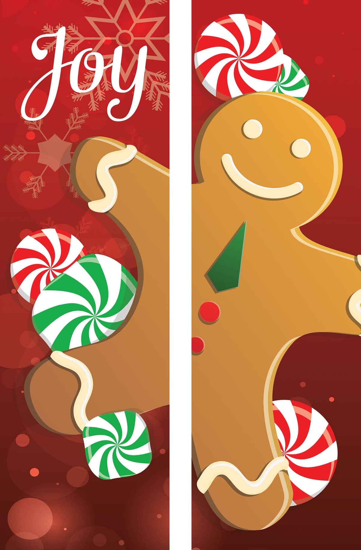 Gingerbread Character Double Vinyl Banner Set