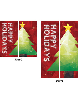 Graphic Tree Double Vinyl Banner Set