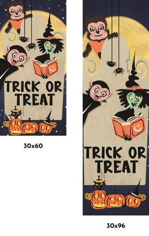 Halloween Trick or Treat Single Vinyl Banner