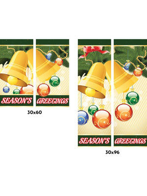 Holiday Bells Double Vinyl Banner Set