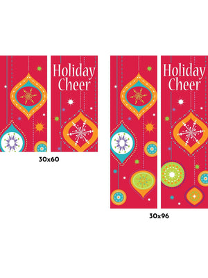 Holiday Cheer Double Vinyl Banner Set