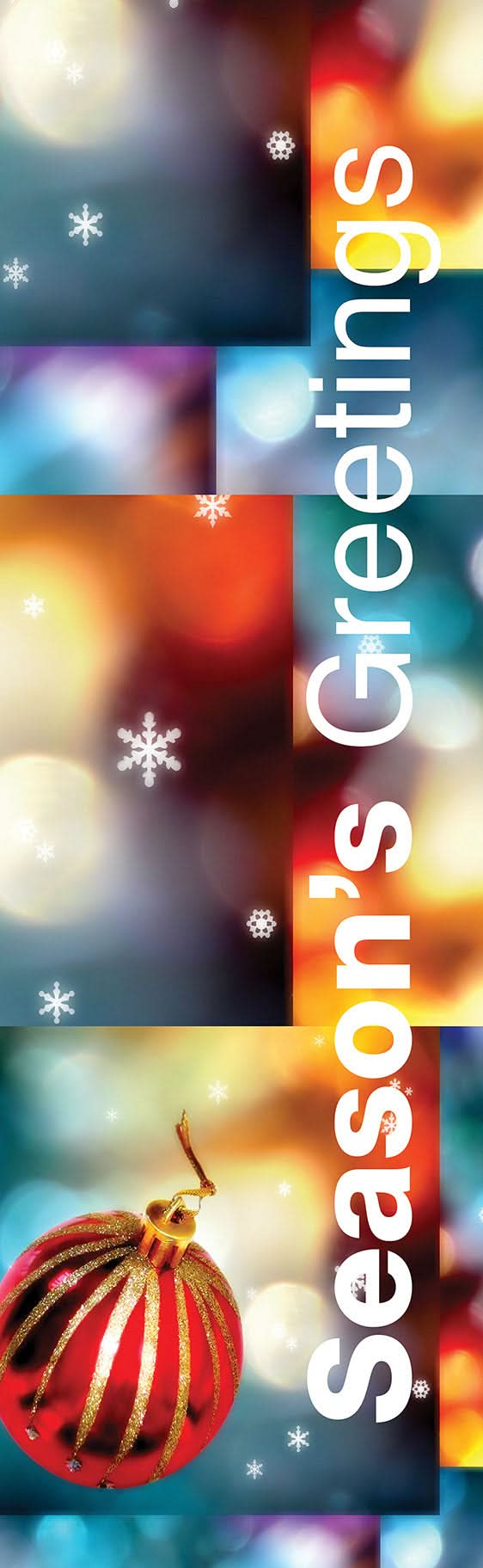 Holiday Glow Single Vinyl Banner