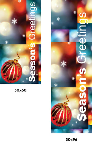 Holiday Glow Single Vinyl Banner