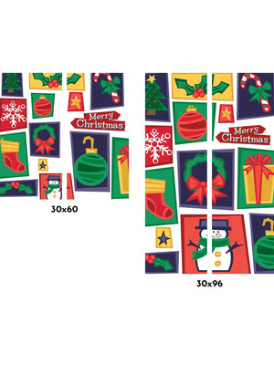 Holiday Mosaic Double Vinyl Banner Set