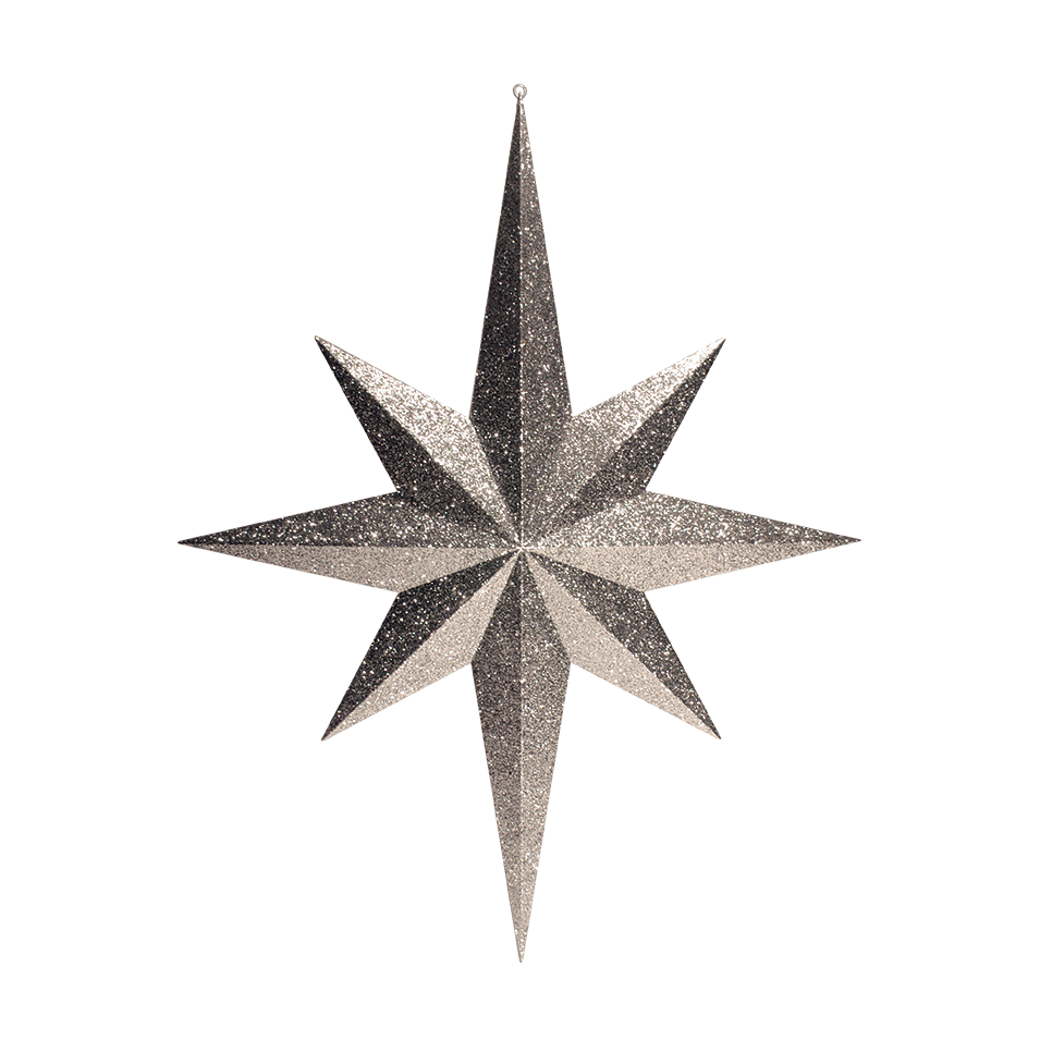 Dekra-Lite Silver Glitter Moravian Star