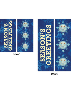 Mr. Snowflake Double Vinyl Banner Set