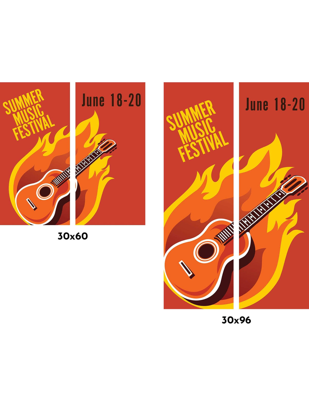 Music Fest Double Vinyl Banner Set