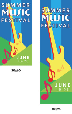 Music Festival Single Vinyl Banner