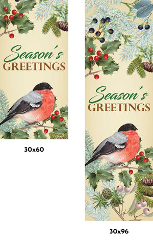 Natural Holiday Single Vinyl Banner