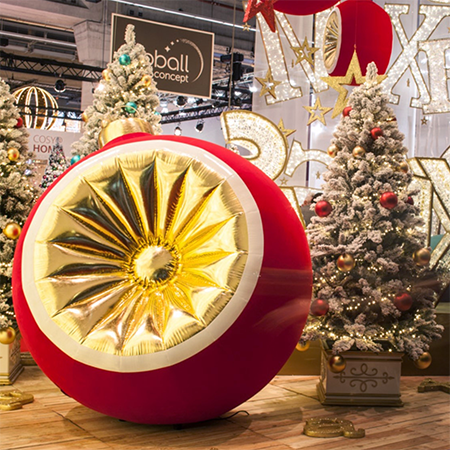 Dekra-Lite Red Odessa Inflatable Ornament Display