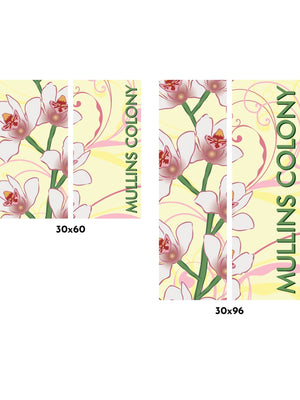 Orchids Double Vinyl Banner Set