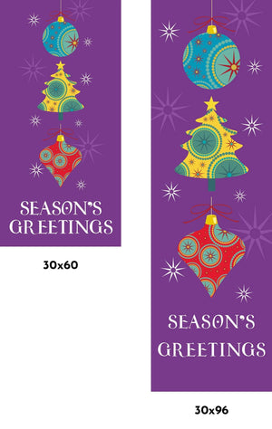 Patterned Ornaments Single Vinyl Banner