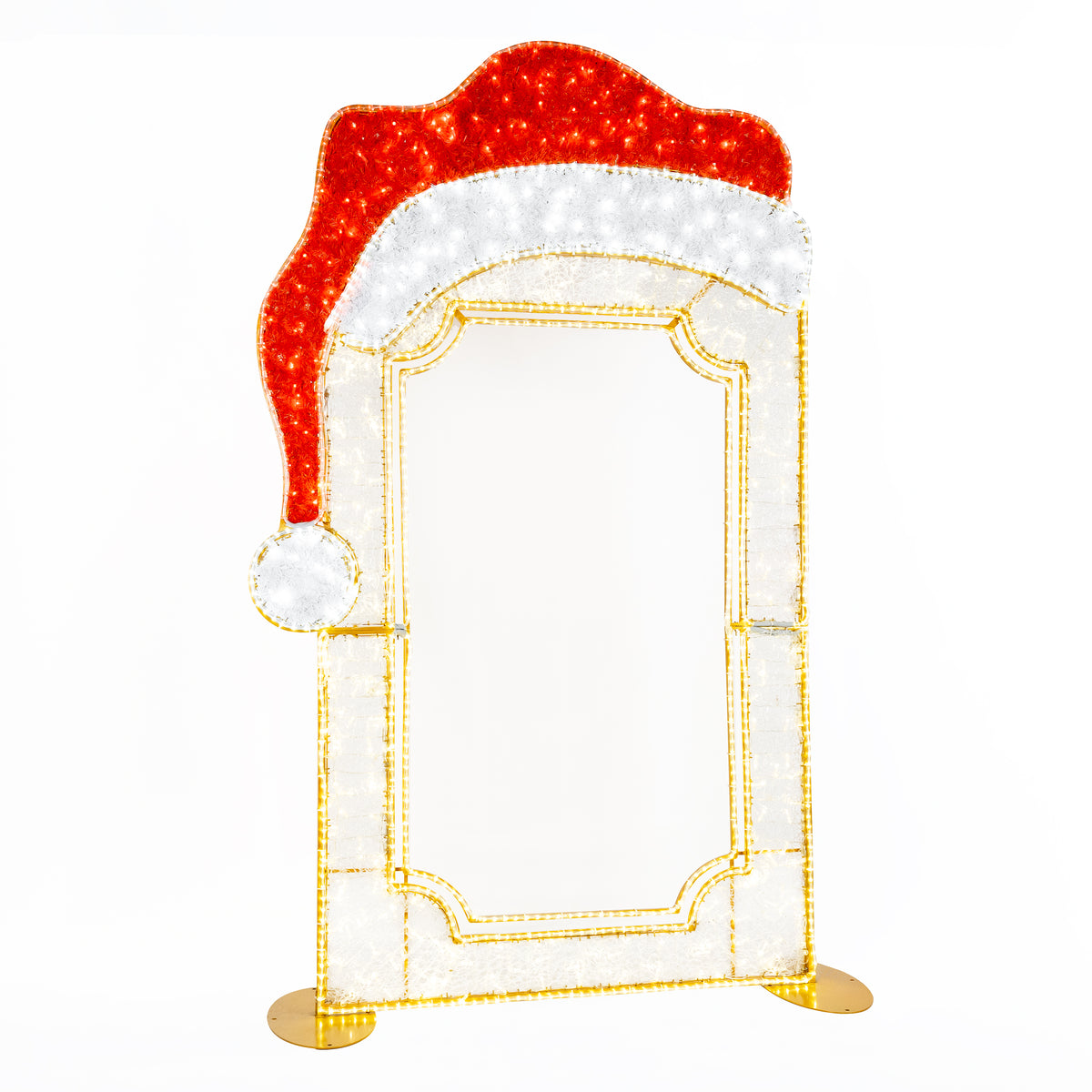 Photo Frame with Santa Hat Topper