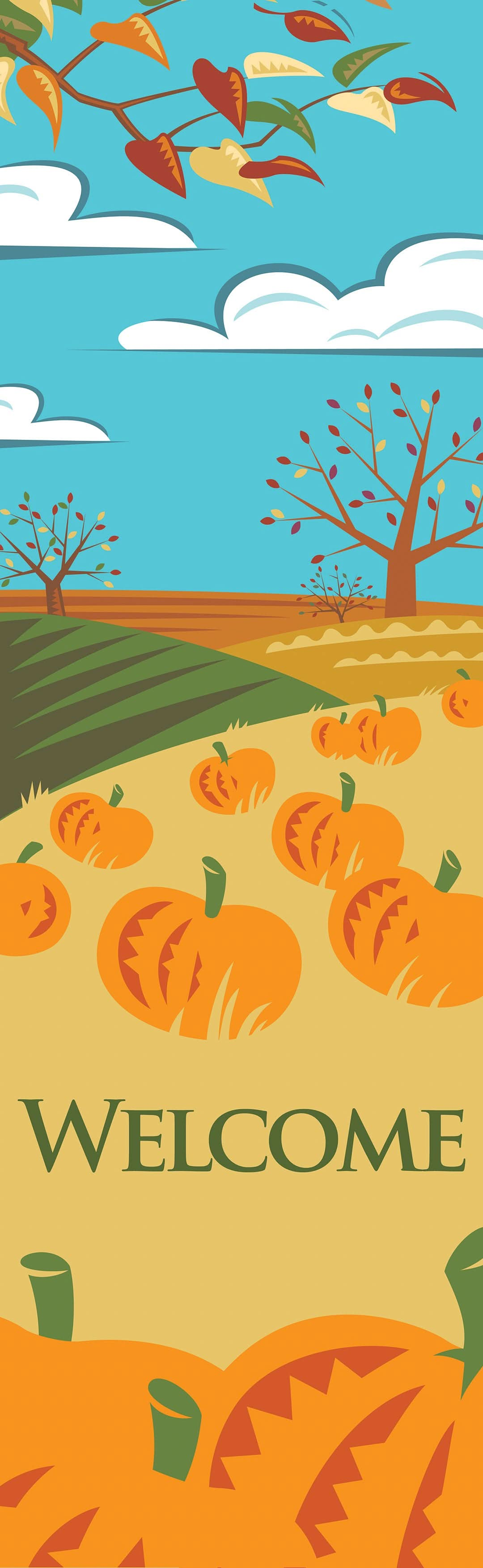 Pumpkin Patch Single Vinyl Banner