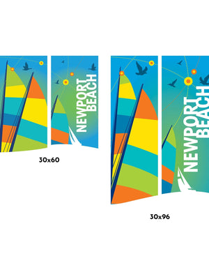 Sails Double Vinyl Banner Set