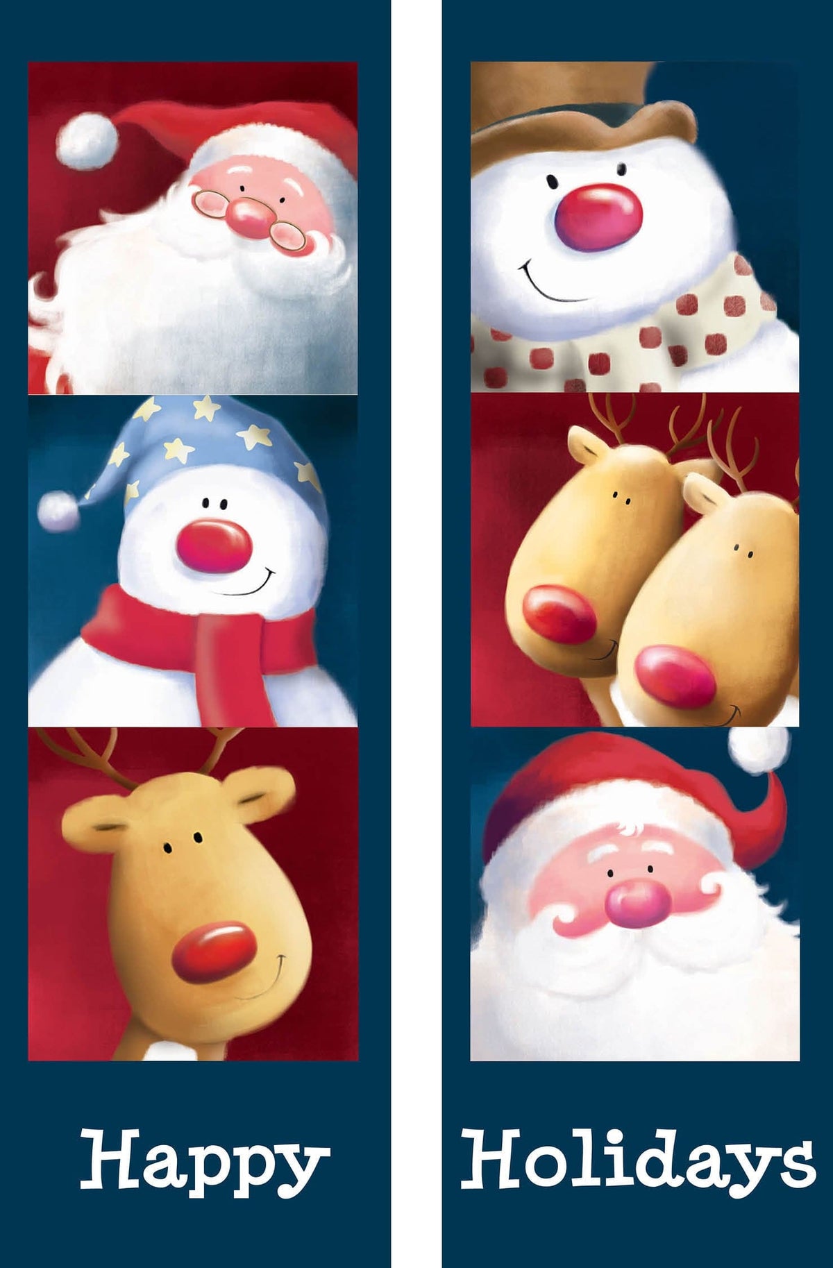 Santa & Company Double Vinyl Banner Set