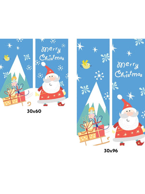 Santa & Sleigh Double Vinyl Banner Set