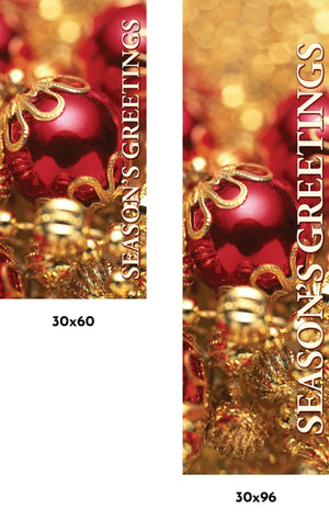 Season's Greetings Single Vinyl Banner