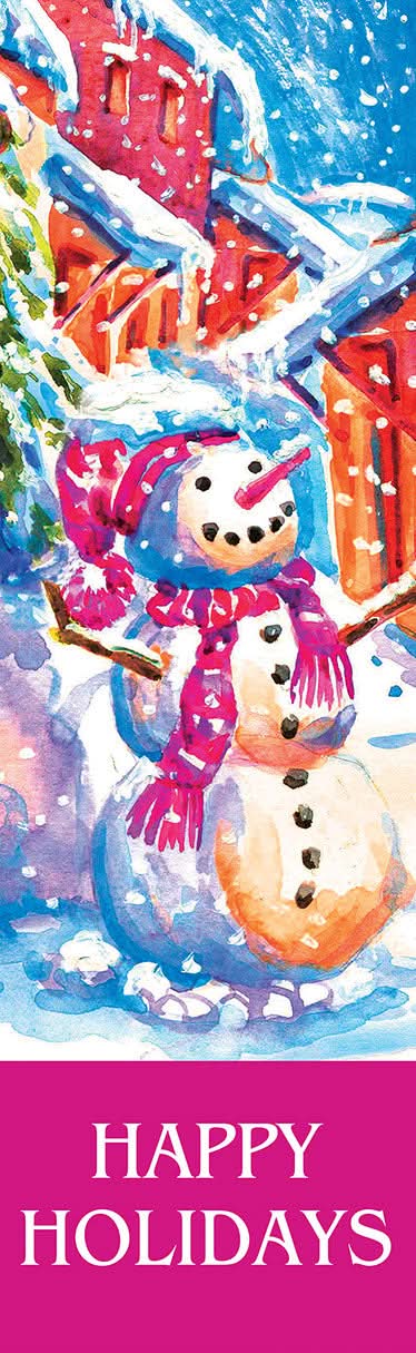 Snowman Village Single Vinyl Banner Set