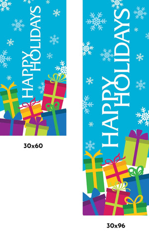 Snowy Gifts Single Vinyl Banner